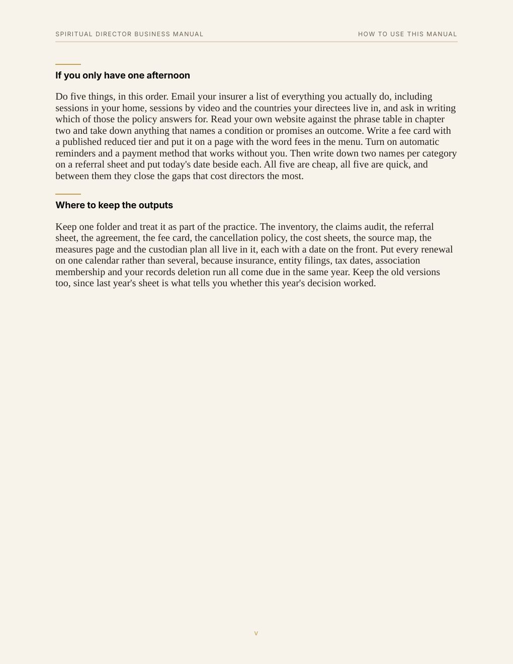 Spiritual Director Business Manual, preview page 8