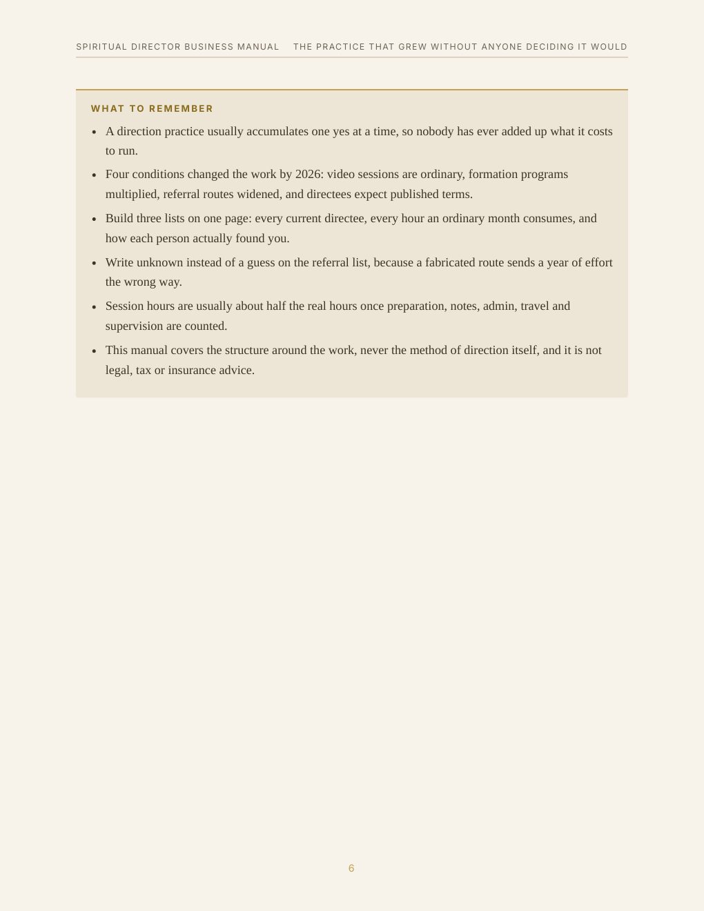 Spiritual Director Business Manual, preview page 15