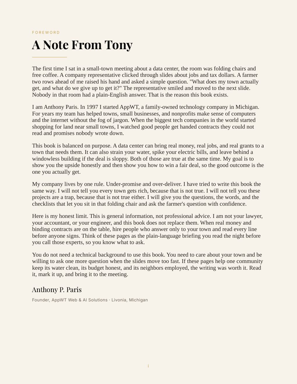 The Small-Town AI Opportunity, preview page 4