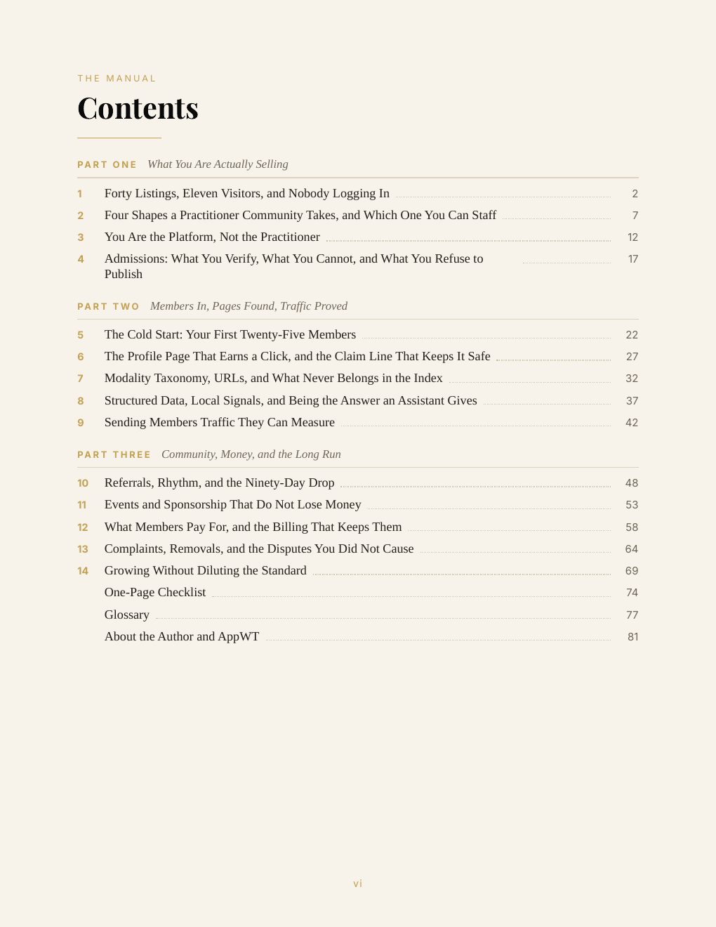 Building a Holistic-Practitioner Community Manual, preview page 9