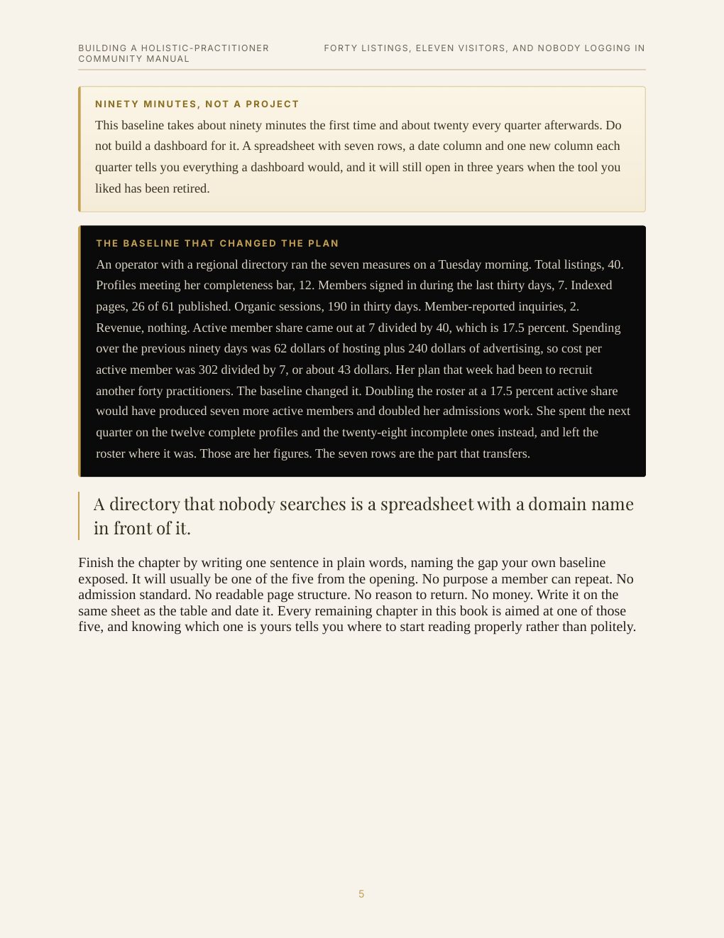 Building a Holistic-Practitioner Community Manual, preview page 14